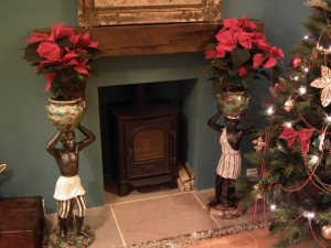 Large pair blackamoor figures