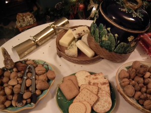 Wedgwood cheese dome and stand, George Jones squirrel nut dish, and two majolica plates