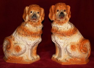 Staffordshire Figures Boness collies Pair