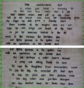 Unusual 1820 verse sampler