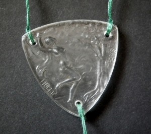 Lalique Fioret perfume bottle medallion