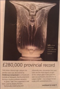 Record price for R Lalique vase 