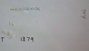 Botanical plate impressed maker mark 'WEDGWOOD' and date code for 1879
