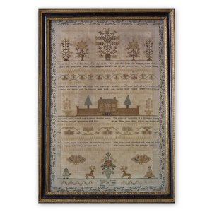 Antique Sampler, 1808, by Martha Watts