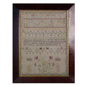 Antique Sampler, 1781, By Mary Cannon