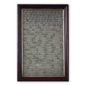 Antique Sampler, 1747, By Dorothy Newton