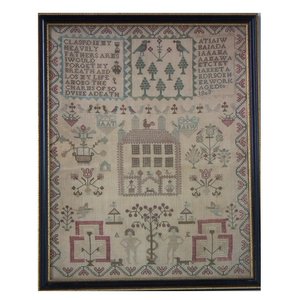Antique Scottish Sampler, 1803, By Jannet Anderson, 10