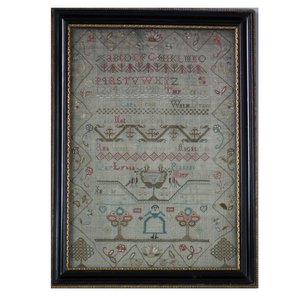 Small Antique Sampler, Circa 1770, by Lydia Peakins