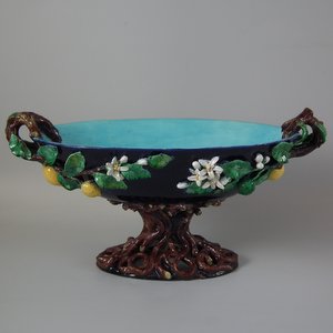 Menton Majolica Lemons Centrepiece Bowl