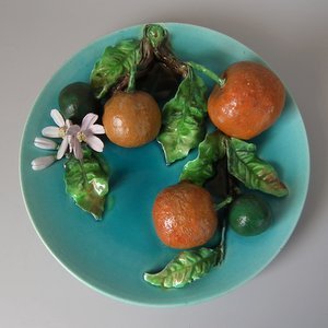 Menton Majolica Oranges Wall Plate