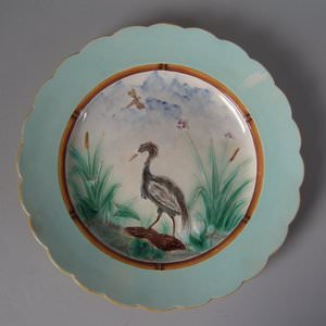 Wedgwood Majolica Heron Plate