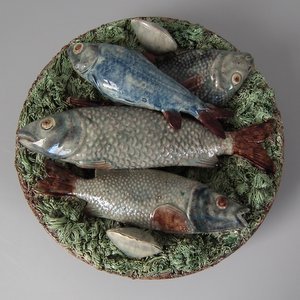 Mafra Palissy Majolica Fish Wall Plate