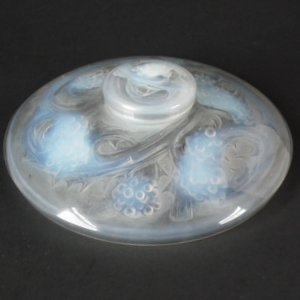Rene Lalique Opalescent Glass 'Mures' Inkwell