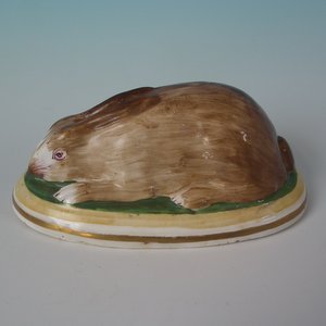 Staffordshire Porcellaneous Rabbit Figure