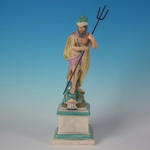 Staffordshire Pearlware Neptune Figure