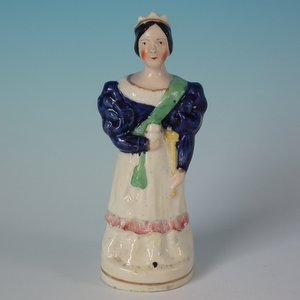 Small Staffordshire Queen Victoria Figure