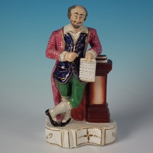 Staffordshire Pottery Shakespeare Figure