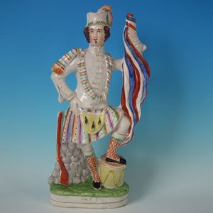 Staffordshire Pottery 'War' Figure