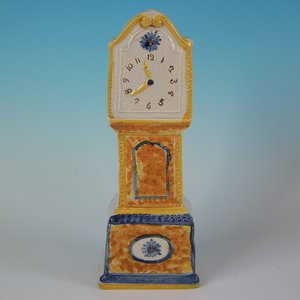 Staffordshire Prattware Long Case Clock Model