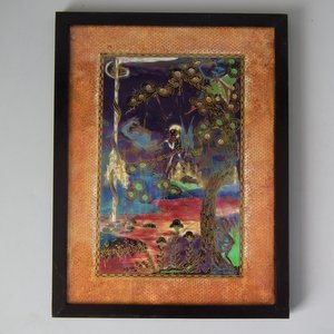 Wedgwood Fairyland 'Elves in a Pine Tree' Plaque