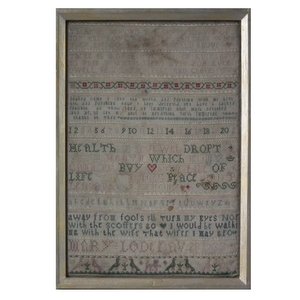 Antique Sampler, 1732 By Mary Loder