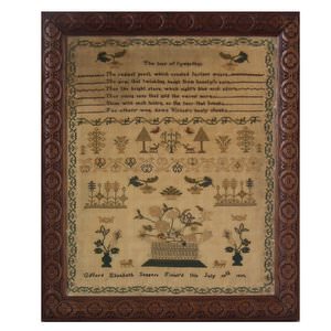Antique Sampler, 1839, by Gifford Elizabeth Saggers