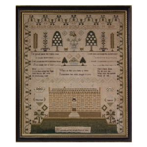 Antique Sampler, 1800, by Hannah Crossland
