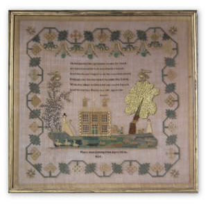 Antique Sampler, 1834, by Mary Ann Livingstone
