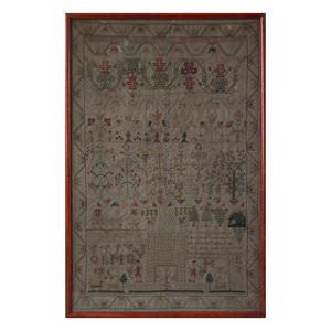 Antique Scottish Sampler, c.1800, by Marion Preston