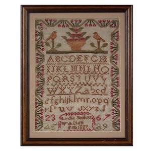 Antique Sampler, 1822, By Lydia Stokes