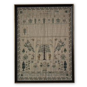 Antique Sampler, 1825 by Jane Waters