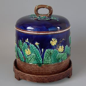 Wedgwood Majolica Primrose Cheese Keeper
