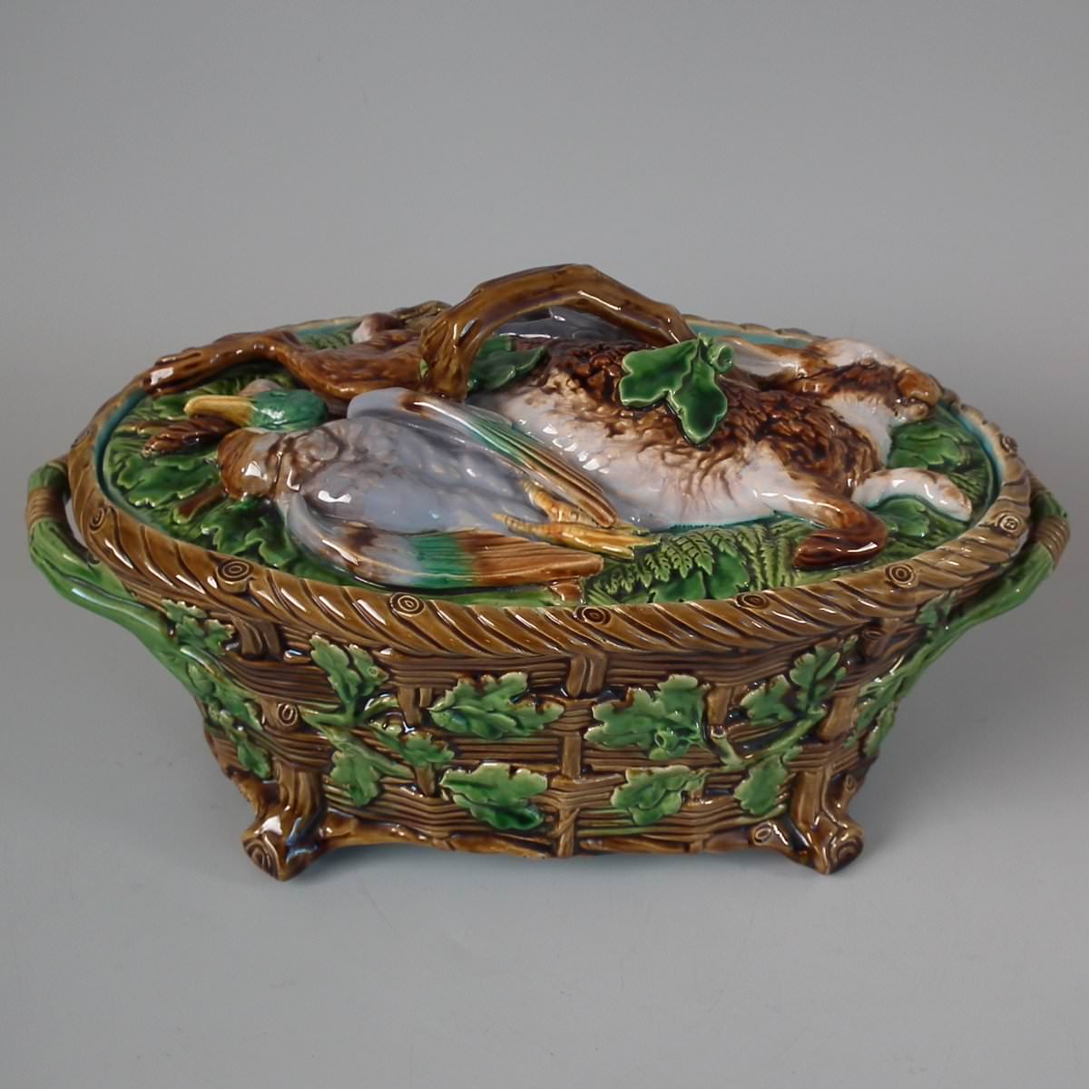 Minton Majolica Mallard Game Pie Dish and Cover - ID#21976 Image 1
