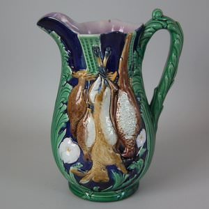 Holdcroft Majolica Game Pitcher