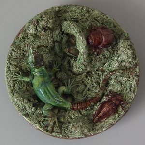 Mafra Palissy Majolica Lizard Plate