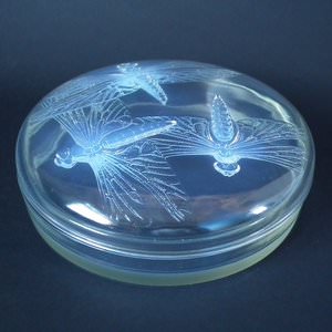 Rene Lalique Opalescent Glass 'Libellules' Box