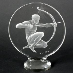 Rene Lalique Clear Glass 'Archer' Mascot