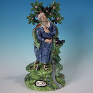 Walton Staffordshire Pearlware Bocage Elijah Figure