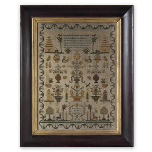 Antique Sampler, 1829 by Elizabeth Trill Aged 8