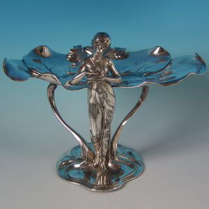 WMF Fairy With Dove, Lily Visiting Card Tray