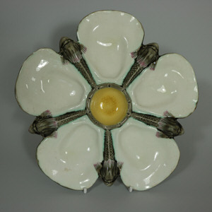 Wedgwood Majolica Dolphin/Fish Oyster Plate