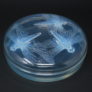 Rene Lalique Opalescent Glass 'Libellules' Box