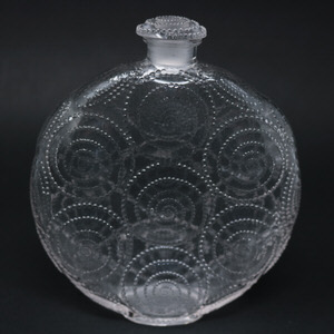 Rene Lalique Clear Glass 'Forvil 8 Relief' Perfume bottle