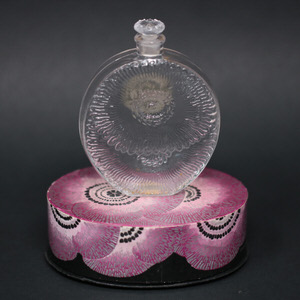 René Lalique Glass Pavots D'Argent Perfume Bottle
