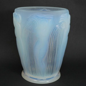 Rene Lalique Opalescent Glass Danaides Vase