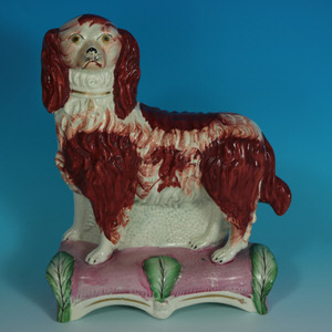 Staffordshire Pottery King Charles Spaniel Figure