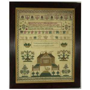 Antique Scottish Sampler, 1840, by Mary & Christian