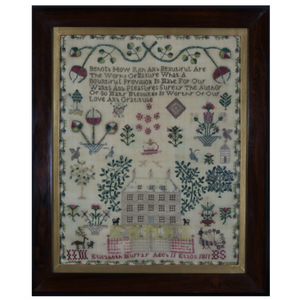 Antique Scottish Sampler, 1811, by Elisabeth Murray