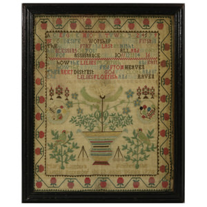 Antique Sampler, 1774, by Mary Lambert