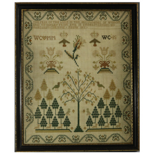 Antique Scottish Sampler, 1812, by Margaret Christie